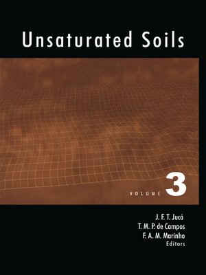 cover image of Unsaturated Soils--Volume 3